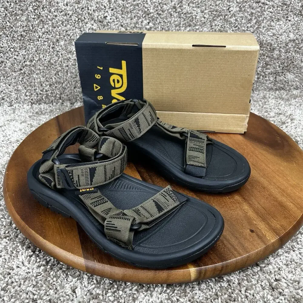 Teva Men's Hurricane XLT2 Strappy Hiking Sandals Size 4 Chara Dark Olive NEW